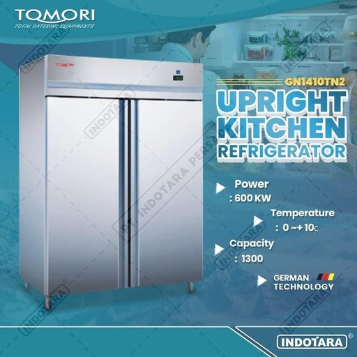 [EZM.1011887] Kulkas Stainless Steel - Upright Kitchen Refrigerator - GX - GN1410TN2