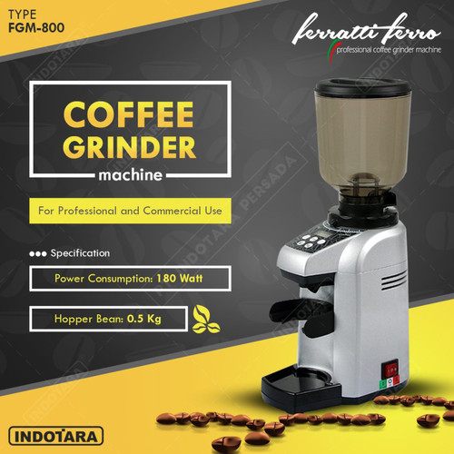 [EZM.1011890] Coffee Grinder Machine / Alat Penggiling Kopi Ferratti Ferro FGM-800