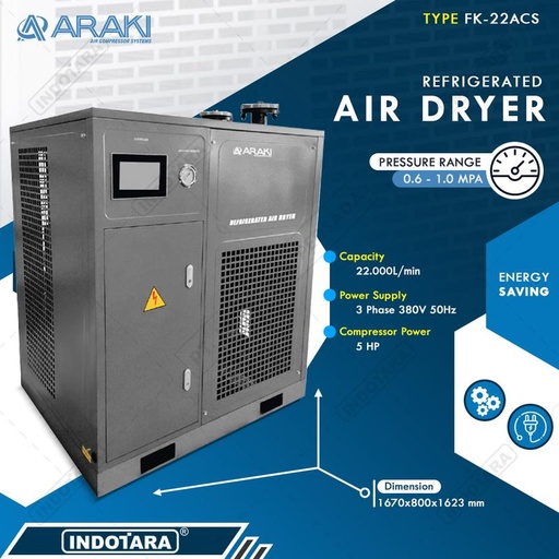 Refrigerated Air Dryer FK-22 ACS - Araki