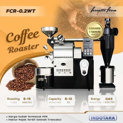 [EZM.1011901] Coffee Roaster / Mesin Sangrai Kopi Ferratti Ferro FCR02WT