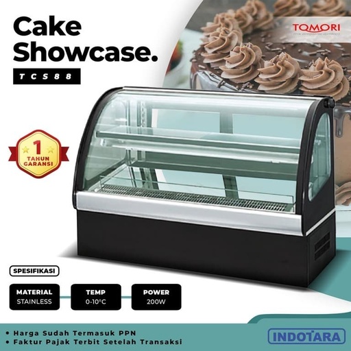 [EZM.1011904] Cake Showcase Curved Tomori - TCS88