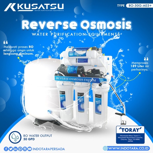 Kusatsu 6-Stages Reverse Osmosis RO-50G A03+
