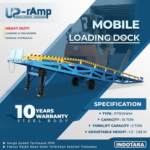 [EZM.1011920] Upramp Mobile Loading & Unloading dock - PTR15WM