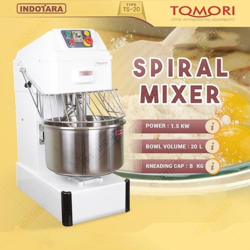[EZM.1011935] Electric Mixer Spiral Tomori TS20