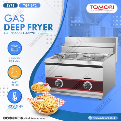 [EZM.1011939] TOMORI Gas Deep Fryer TGF-972