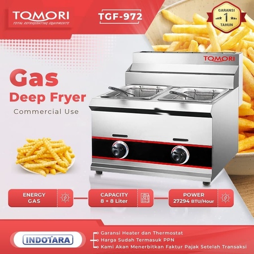 [EZM.1011939] TOMORI Gas Deep Fryer TGF-972