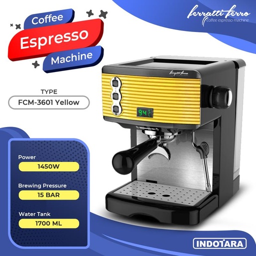[EZM.1011948] Ferratti Ferro Espresso Machine FCM3601