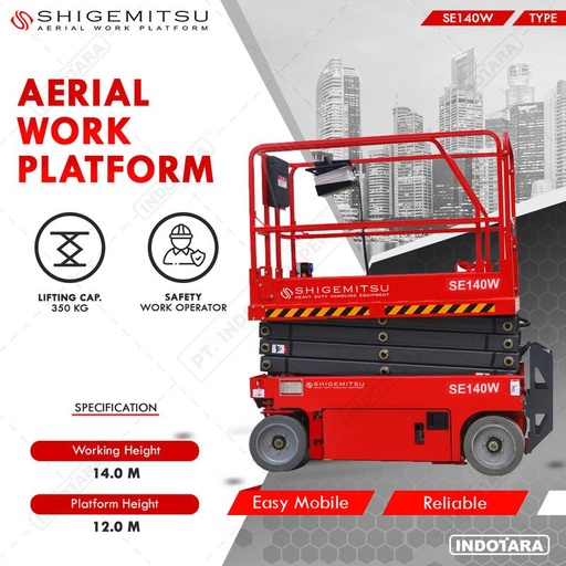 Tangga Elektrik - Aerial Work Platform Shigemitsu SE140W