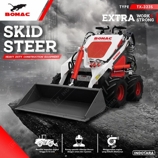 [EZM.1011969] Bomac Mini SSL Skid Steer Loader TX323S