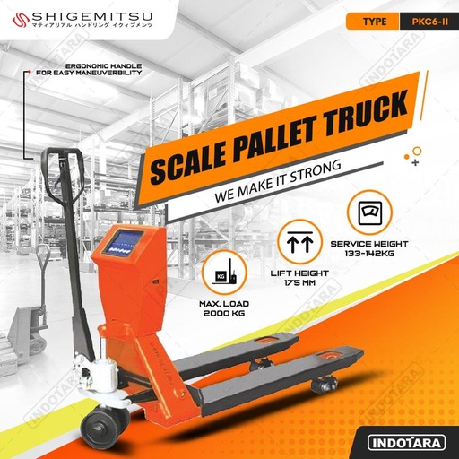 [EZM.1011992] Scale Pallet Truck PKC6-II Shigemitsu dengan Printer