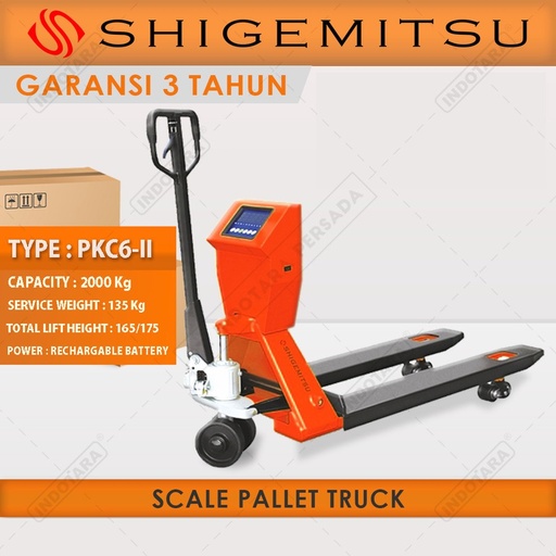 [EZM.1011992] Scale Pallet Truck PKC6-II Shigemitsu dengan Printer