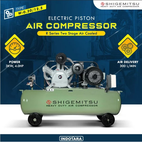 [EZM.1012003] Kompresor Angin Listrik 4HP / 12.5 BAR 115L Shigemitsu