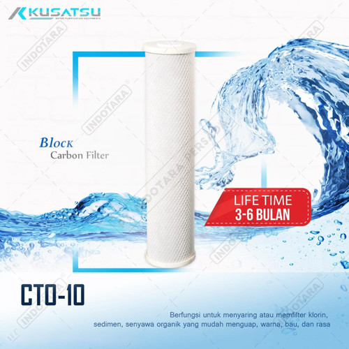 [EZM.1012014] Block Carbon Filter ( CTO-10 ) - Kusatsu