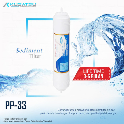 [EZM.1012023] Catridge Filter Sediment PP (PP-33) - Kusatsu