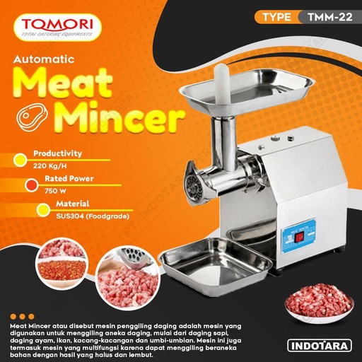 [EZM.1012028] Penggiling daging - TOMORI MEAT GRINDER TMM-22