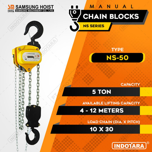 [EZM.1012052] Manual Chain Block Samsung Cap NS50