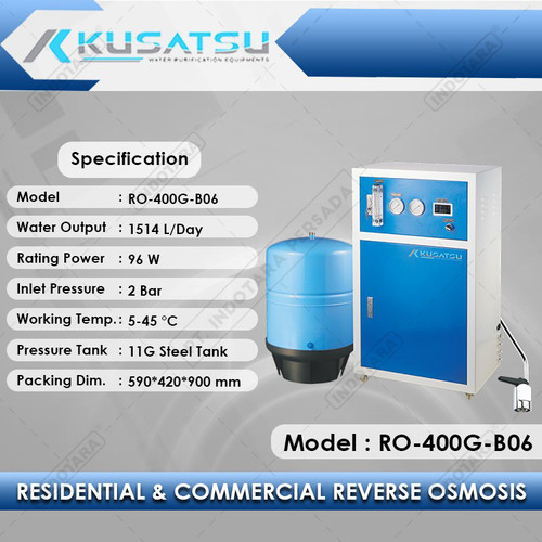 [EZM.1012075] Reverse Osmosis RO-400G-B06 1514L 2Bar Kusatsu