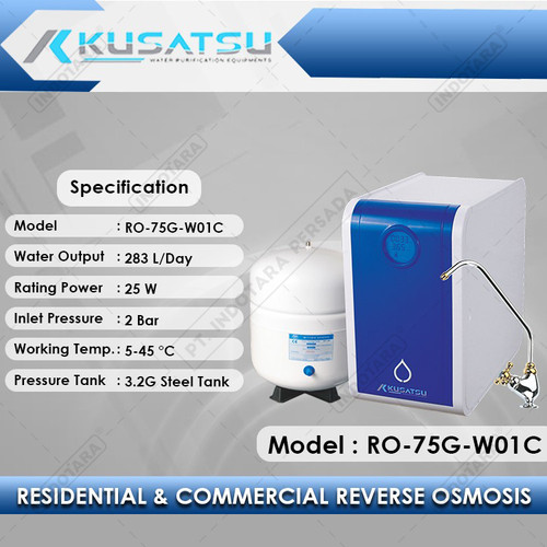 [EZM.1012076] Reverse Osmosis RO-75G-W01C 283L 2Bar Kusatsu