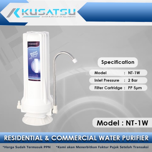 [EZM.1012084] Single Water Filter NT-1W PP 5 m 2Bar Kusatsu
