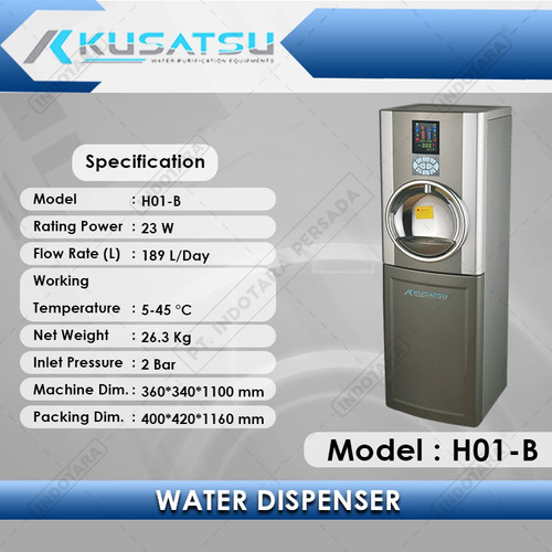 [EZM.1012092] Water Filter Dispenser H01-B 23W 189L Kusatsu