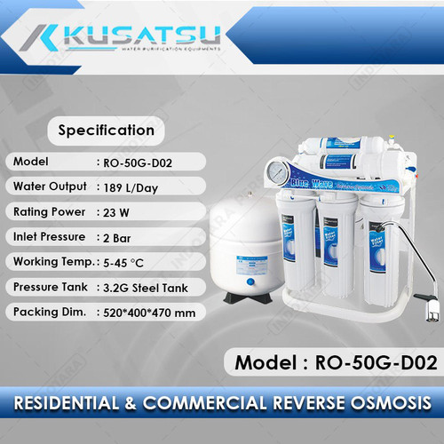 [EZM.1012096] Reverse Osmosis RO-50G-D02 189L 23W Kusatsu