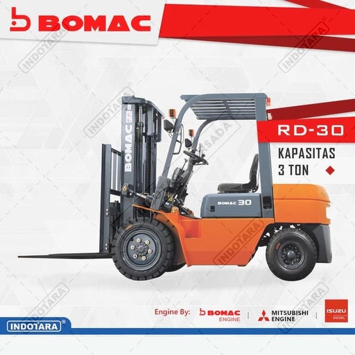 Bomac Forklift Manual Diesel 3T RD30M BTX2