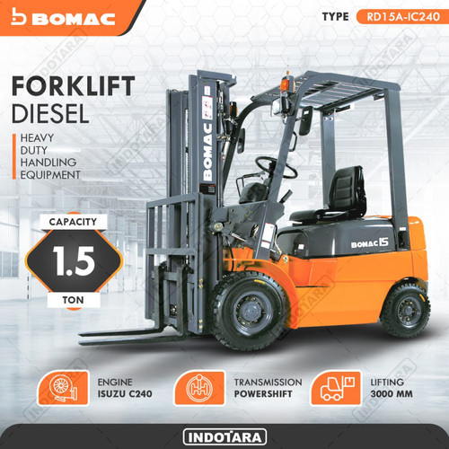 [EZM.1012099] Bomac Forklift Diesel 1.5T RD15A-IC240