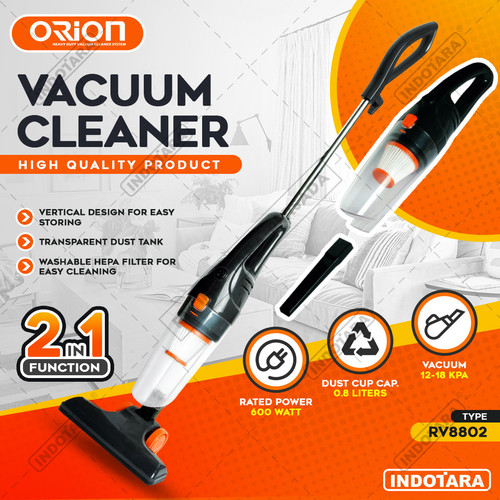 [EZM.1012395] Vacuum Cleaner / Alat Penyedot Debu Orion - RV8802 Black