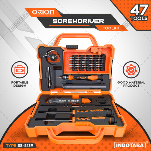 [EZM.1012405] Obeng Set Toolkit Screwdriver Toolkit Orion SS-8139