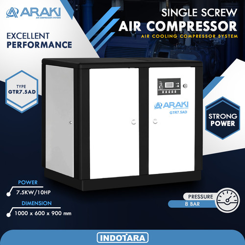 [EZM.1011875] ARAKI SINGLE SCREW AIR COMPRESSOR GTR7.5AD 8BAR