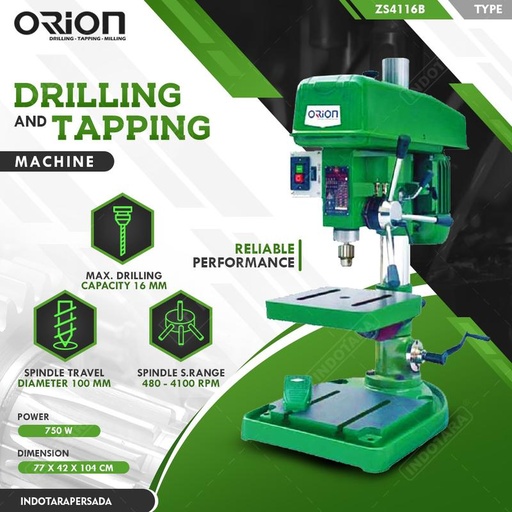 [EZM.1012124] Mesin Bor Duduk Orion Drilling & Tapping Machine ZS4116B