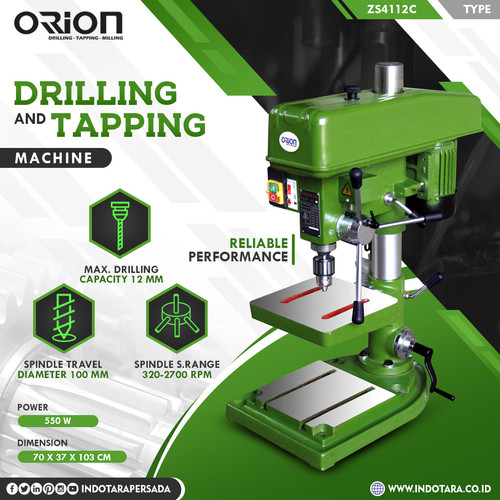 [EZM.1012125] Mesin Bor Duduk Orion Drilling & Tapping Machine ZS4112C