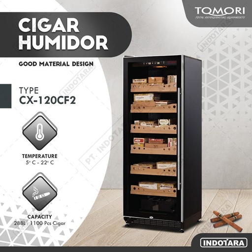 [EZM.1012145] Tempat Penyimpana Cerutu - Tomori Cigar Humidor CX-120CF2