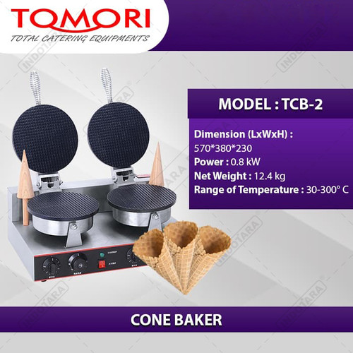 [EZM.1012158] TOMORI Plate Cone Baker TCB-2 / Alat pembuat Cone Es Krim