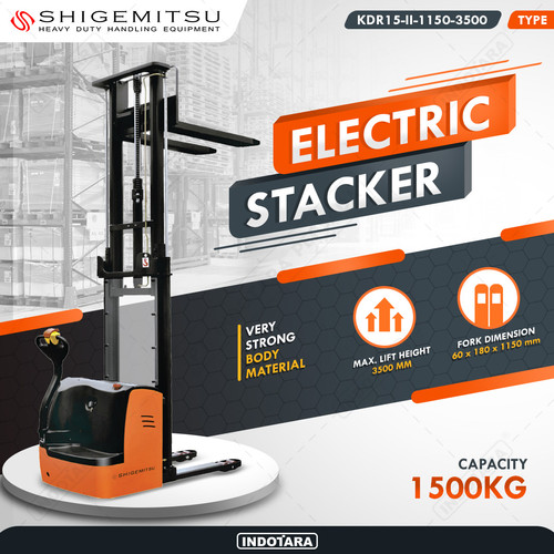 [EZM.1012106] Shigemitsu Electric Stacker KDR15 1150 3500