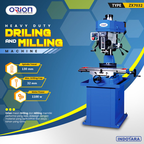 [EZM.1012126] Mesin Bor Duduk Orion Milling & Drilling Machine ZX7032