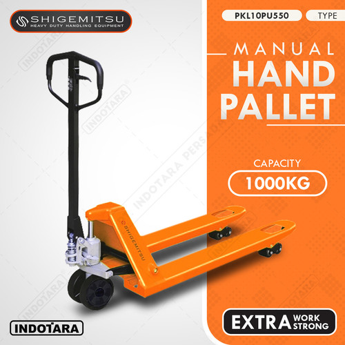 [EZM.1012132] Shigemitsu Multifunction Hand Pallet - Low Profile PKL10PU550