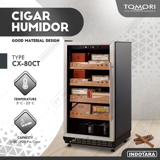 [EZM.1012146] Tempat Penyimpana Cerutu - Tomori Cigar Humidor CX-80CT