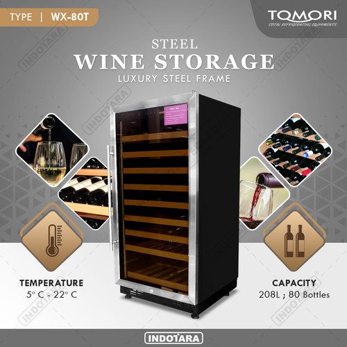 [EZM.1012147] Tomori Steel Wine Storage WX-80T