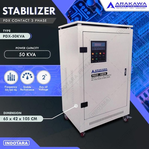 [EZM.1012175] STABILIZER ARAKAWA PDX 3 PHASE PDX50KVA