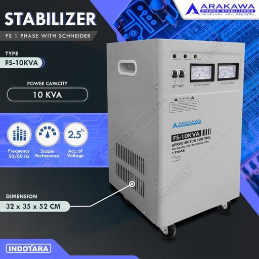 [EZM.1012189] STABILIZER ARAKAWA FS 1 PHASE FS-10KVA