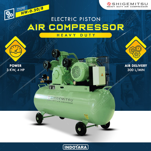 [EZM.1012207] Kompresor Angin Oil Free 4HP/ 8 BAR 110L