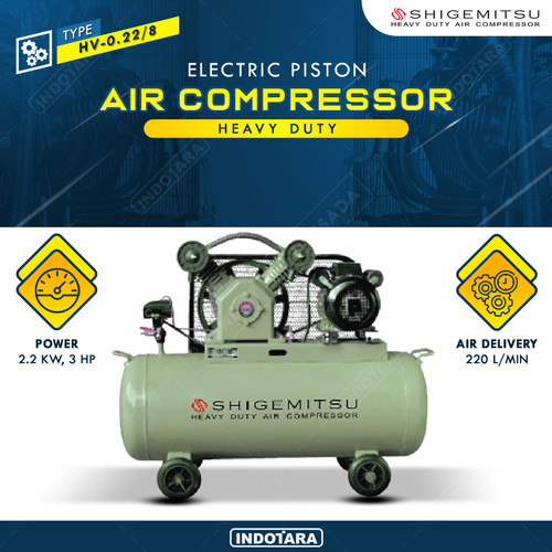 [EZM.1012208] Kompresor Angin Oil Free 3HP/ 8 BAR 100L