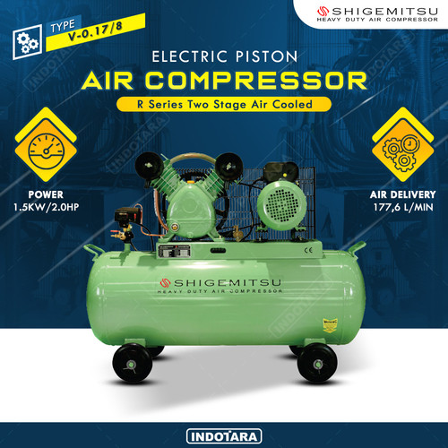 [EZM.1012220] Kompresor Angin Listrik 2HP/ 8 BAR 100L