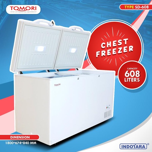 TOMORI SOLID DOOR CHEST FREEZER SD-608
