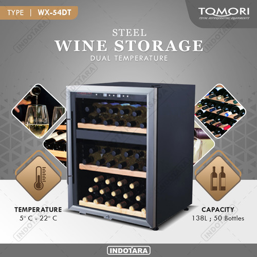 [EZM.1012234] Wine Cooler | Tomori Wine Storage Steel WX-54DT