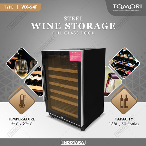 [EZM.1012236] Wine Cooler | Tomori Wine Storage Steel WX-54F