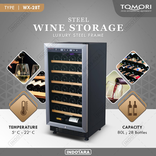 [EZM.1012237] Wine Cooler | Tomori Wine Storage Steel WX-28T
