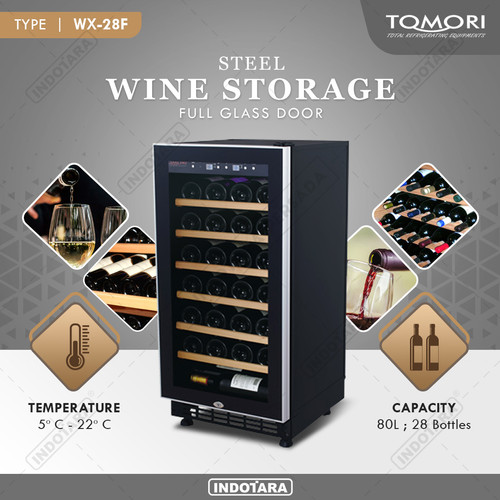 [EZM.1012238] Wine Cooler | Tomori Wine Storage Steel WX-28F