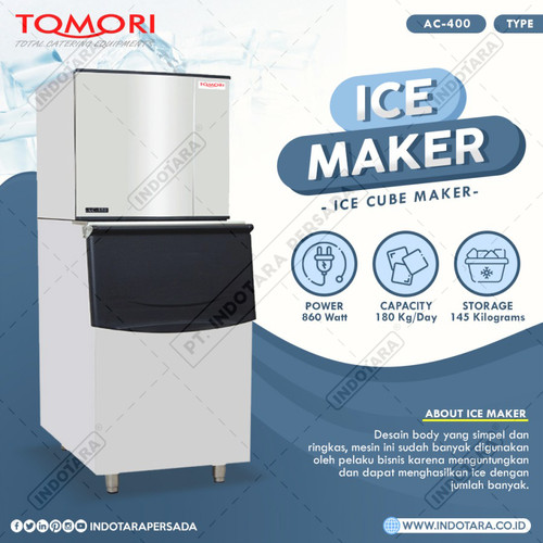 [EZM.1012247] Mesin Pembuat Es Kubus AC400 TOMORI ICE CUBE